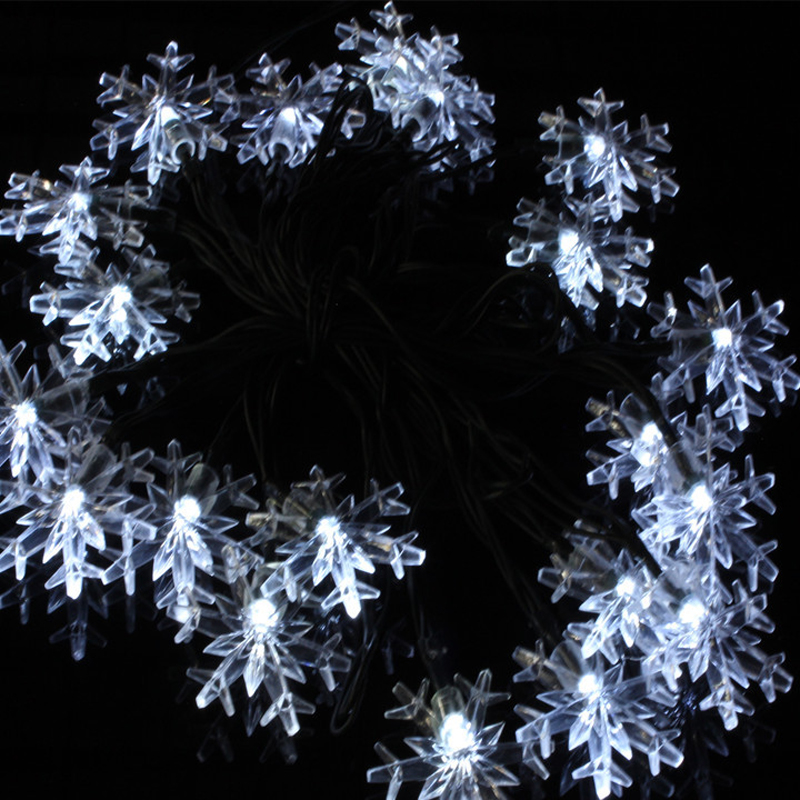 5M 20LED Christmas Decorative Led String Light Snowflake White Led Light Outdoor Decoration Light Home Outdoor Light